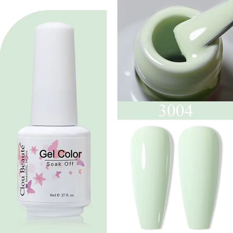8ML Gel Polish Varnish Hema/Tpo Free Series 180-Colors New Arrivals Hot Sale Glitter Red Nails Art Base Top Coat