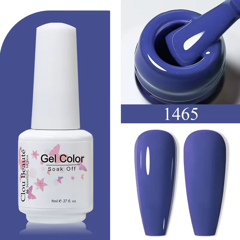 8ML Gel Polish Varnish Hema/Tpo Free Series 180-Colors New Arrivals Hot Sale Glitter Red Nails Art Base Top Coat