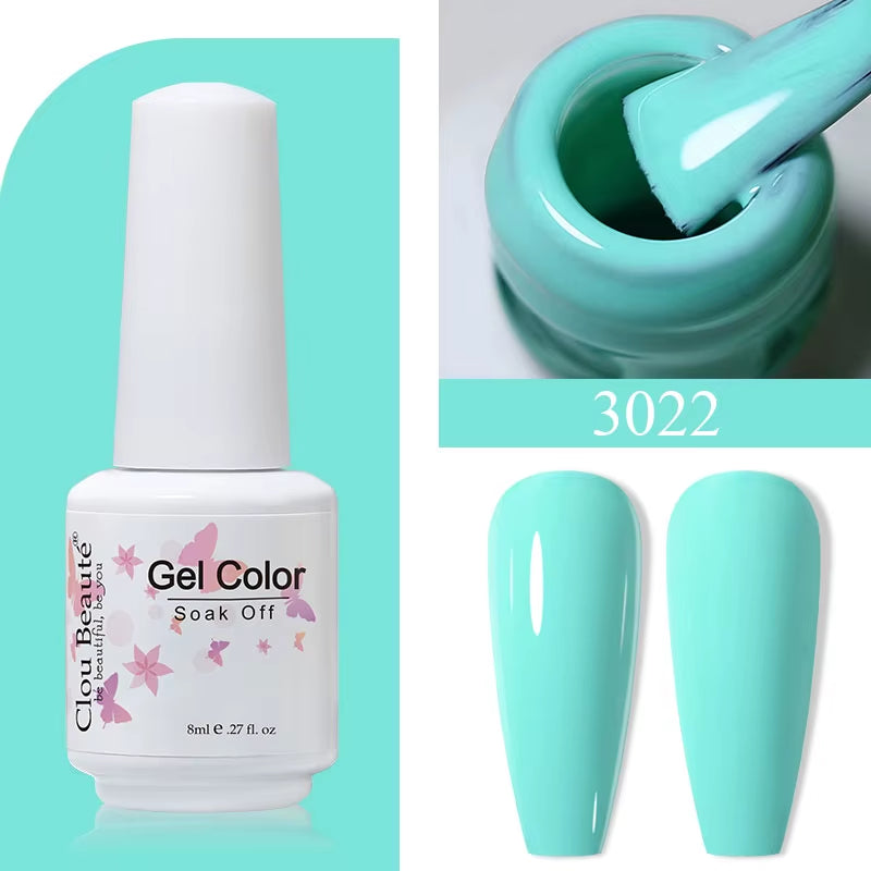 8ML Gel Polish Varnish Hema/Tpo Free Series 180-Colors New Arrivals Hot Sale Glitter Red Nails Art Base Top Coat