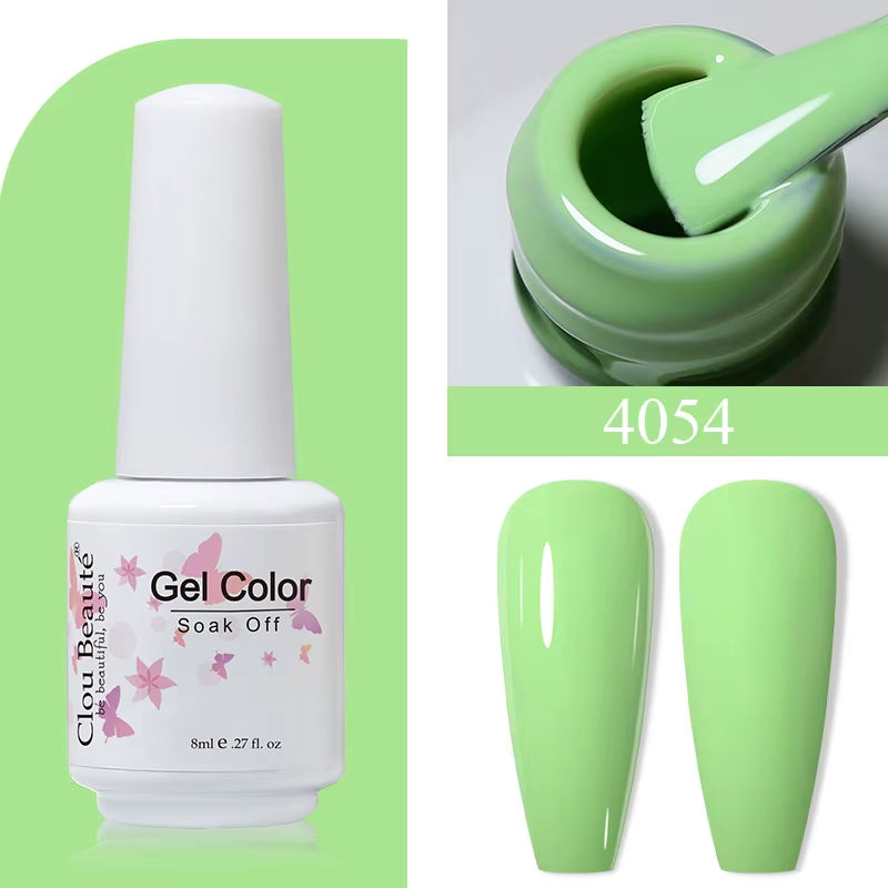8ML Gel Polish Varnish Hema/Tpo Free Series 180-Colors New Arrivals Hot Sale Glitter Red Nails Art Base Top Coat