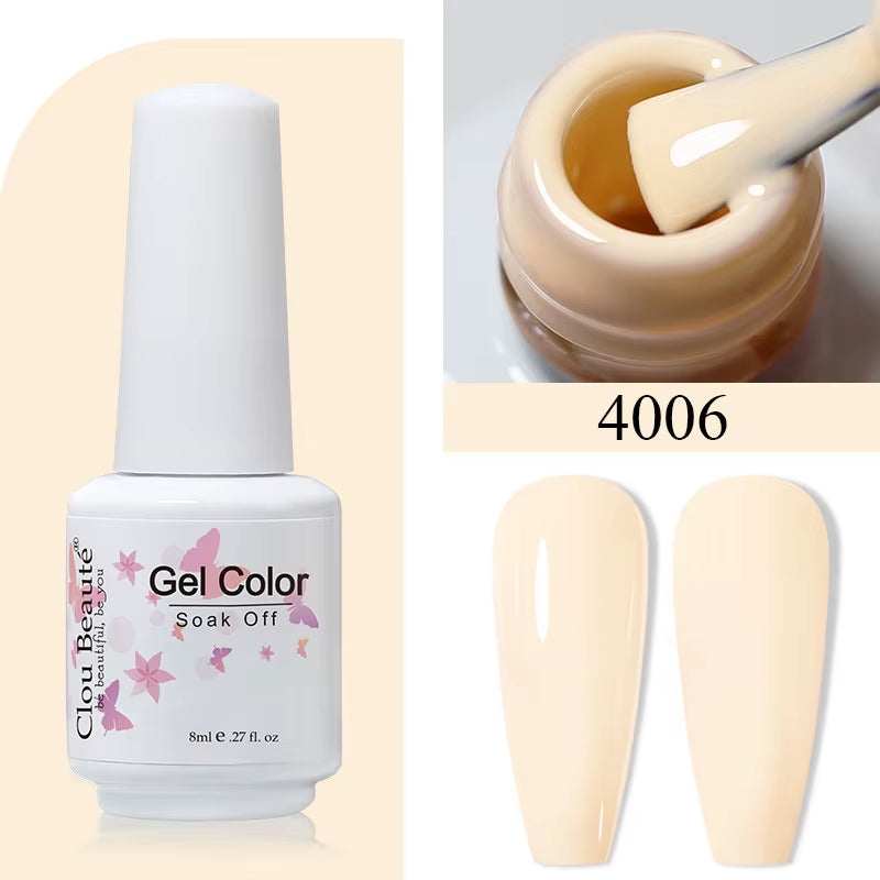 8ML Gel Polish Varnish Hema/Tpo Free Series 180-Colors New Arrivals Hot Sale Glitter Red Nails Art Base Top Coat