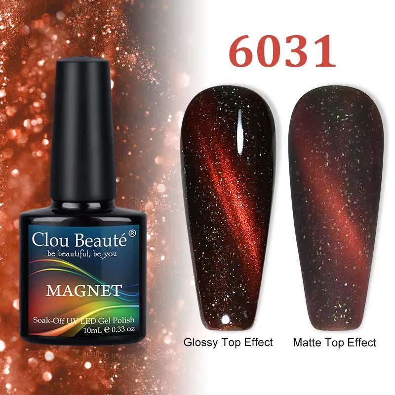 Cat Magnetic Gel Nail Polish 9D 5D 2D Galaxy Holographic Reflective Aurora Varnish Water Light Magnetic Gel