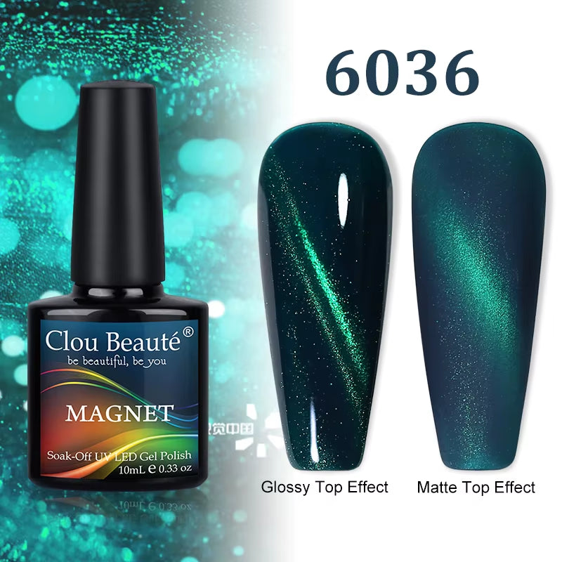 Cat Magnetic Gel Nail Polish 9D 5D 2D Galaxy Holographic Reflective Aurora Varnish Water Light Magnetic Gel