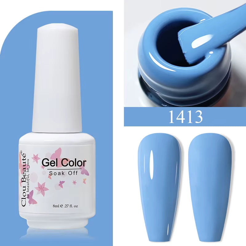 8ML Gel Polish Varnish Hema/Tpo Free Series 180-Colors New Arrivals Hot Sale Glitter Red Nails Art Base Top Coat