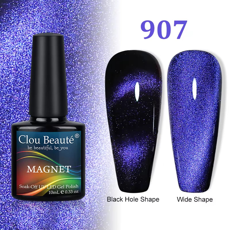Cat Magnetic Gel Nail Polish 9D 5D 2D Galaxy Holographic Reflective Aurora Varnish Water Light Magnetic Gel
