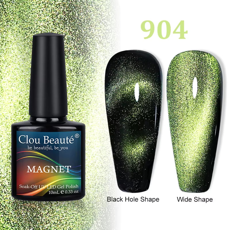 Cat Magnetic Gel Nail Polish 9D 5D 2D Galaxy Holographic Reflective Aurora Varnish Water Light Magnetic Gel