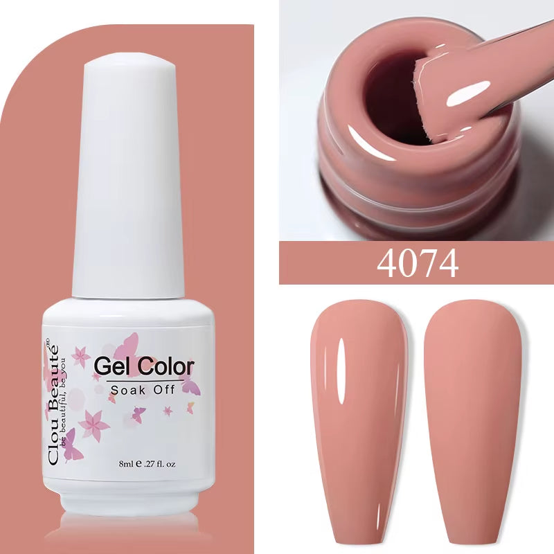8ML Gel Polish Varnish Hema/Tpo Free Series 180-Colors New Arrivals Hot Sale Glitter Red Nails Art Base Top Coat