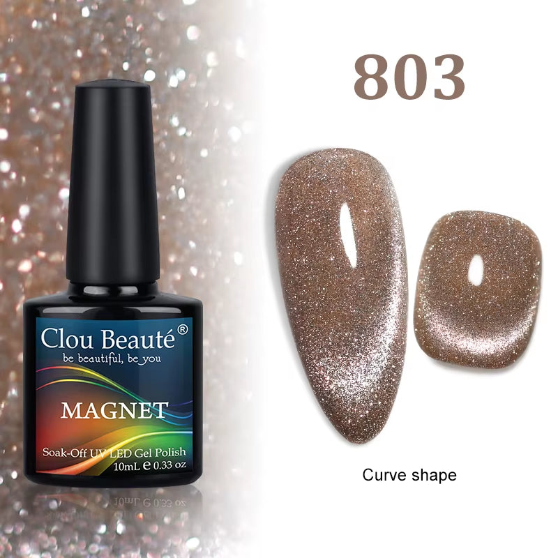 Cat Magnetic Gel Nail Polish 9D 5D 2D Galaxy Holographic Reflective Aurora Varnish Water Light Magnetic Gel