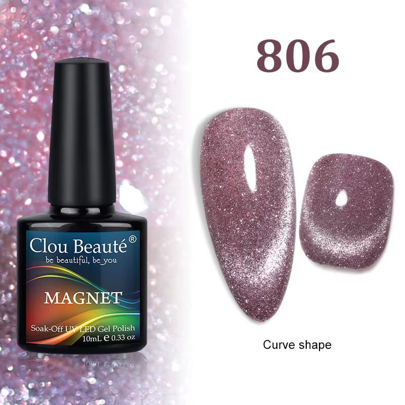 Cat Magnetic Gel Nail Polish 9D 5D 2D Galaxy Holographic Reflective Aurora Varnish Water Light Magnetic Gel