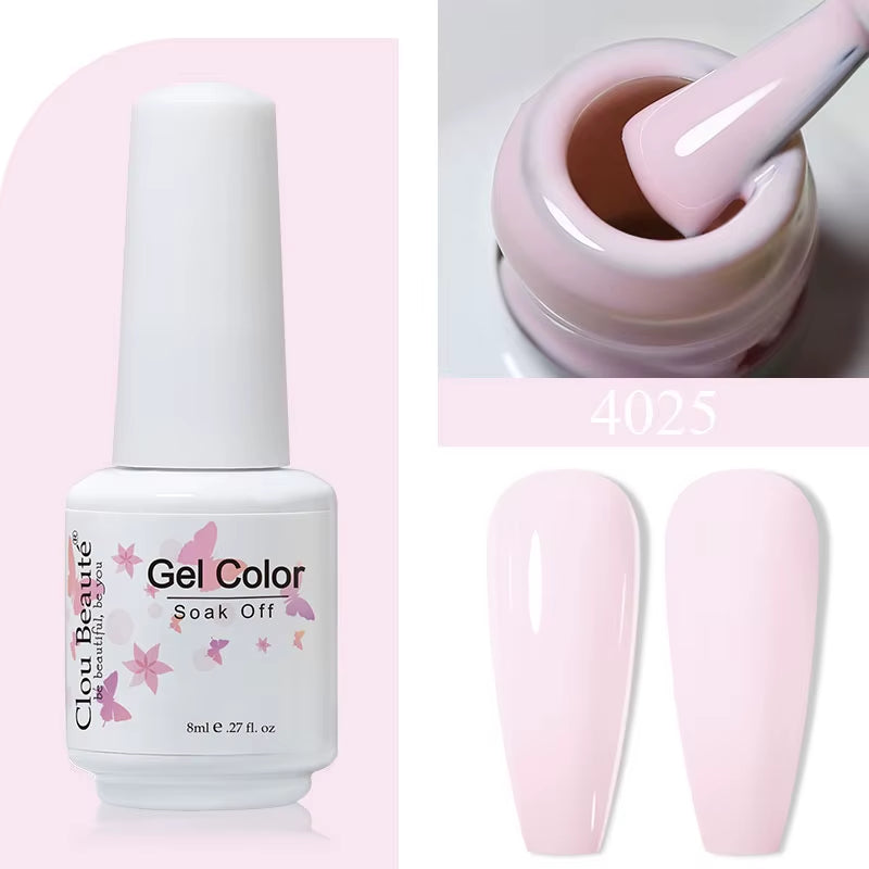 8ML Gel Polish Varnish Hema/Tpo Free Series 180-Colors New Arrivals Hot Sale Glitter Red Nails Art Base Top Coat