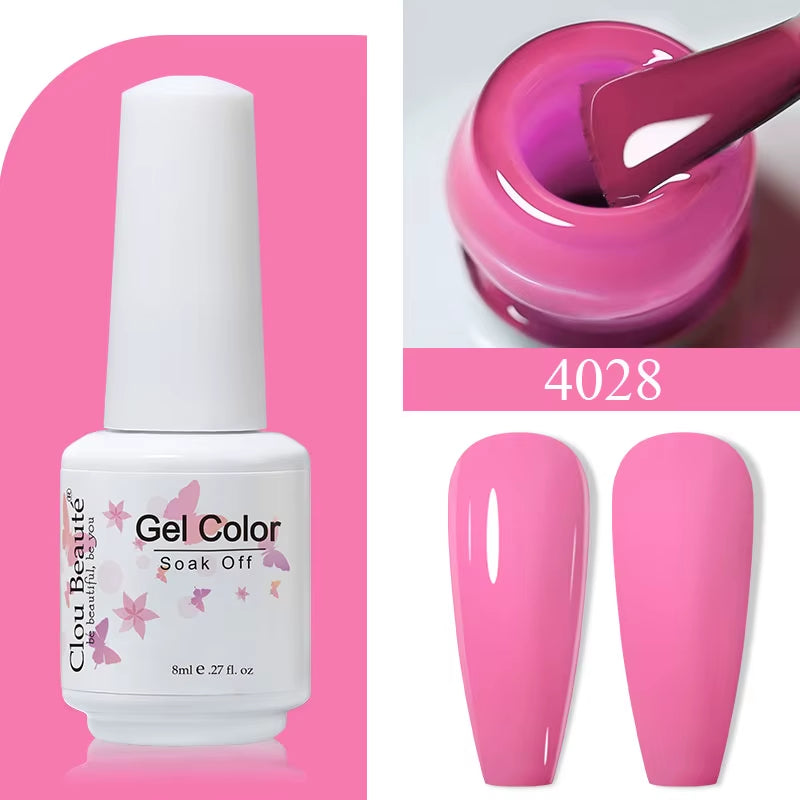 8ML Gel Polish Varnish Hema/Tpo Free Series 180-Colors New Arrivals Hot Sale Glitter Red Nails Art Base Top Coat