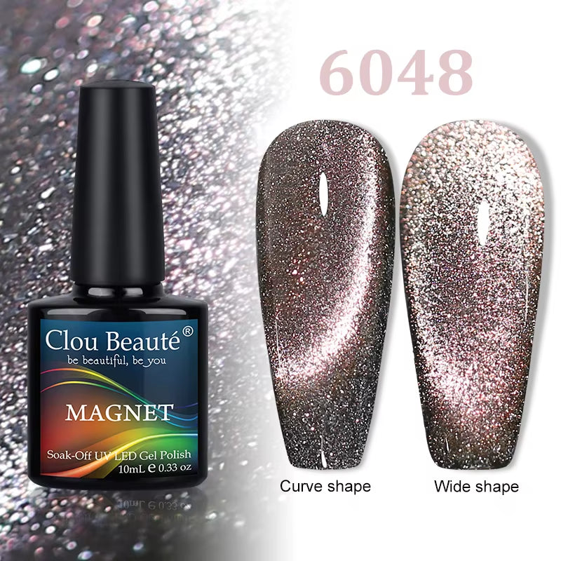 Cat Magnetic Gel Nail Polish 9D 5D 2D Galaxy Holographic Reflective Aurora Varnish Water Light Magnetic Gel