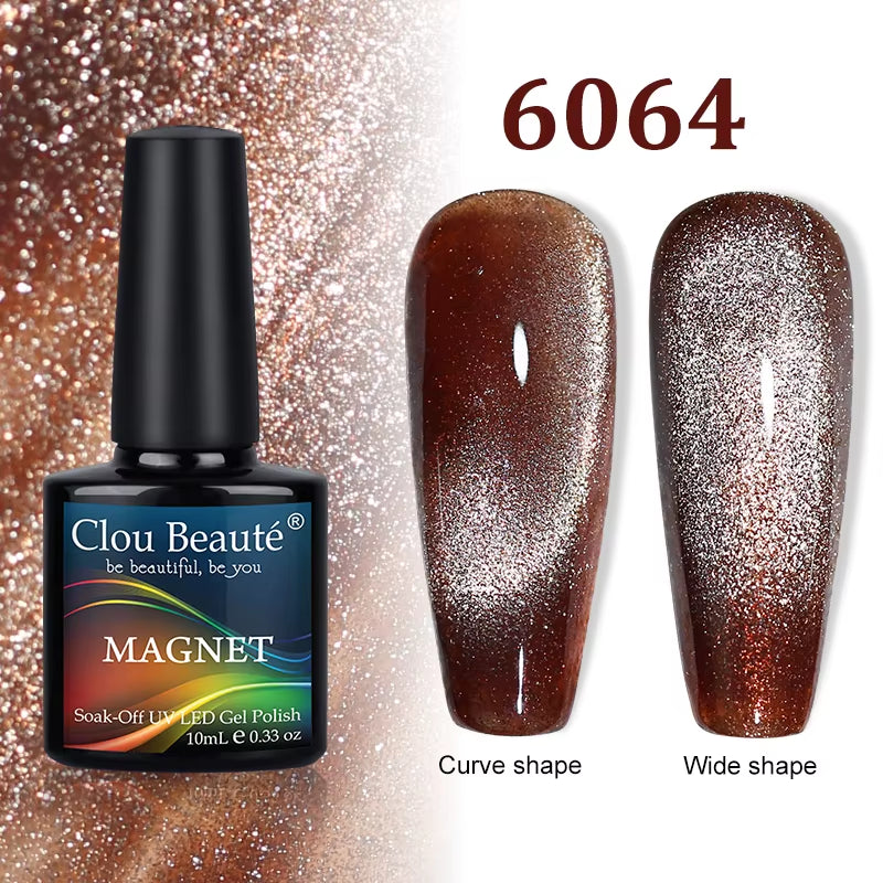 Cat Magnetic Gel Nail Polish 9D 5D 2D Galaxy Holographic Reflective Aurora Varnish Water Light Magnetic Gel