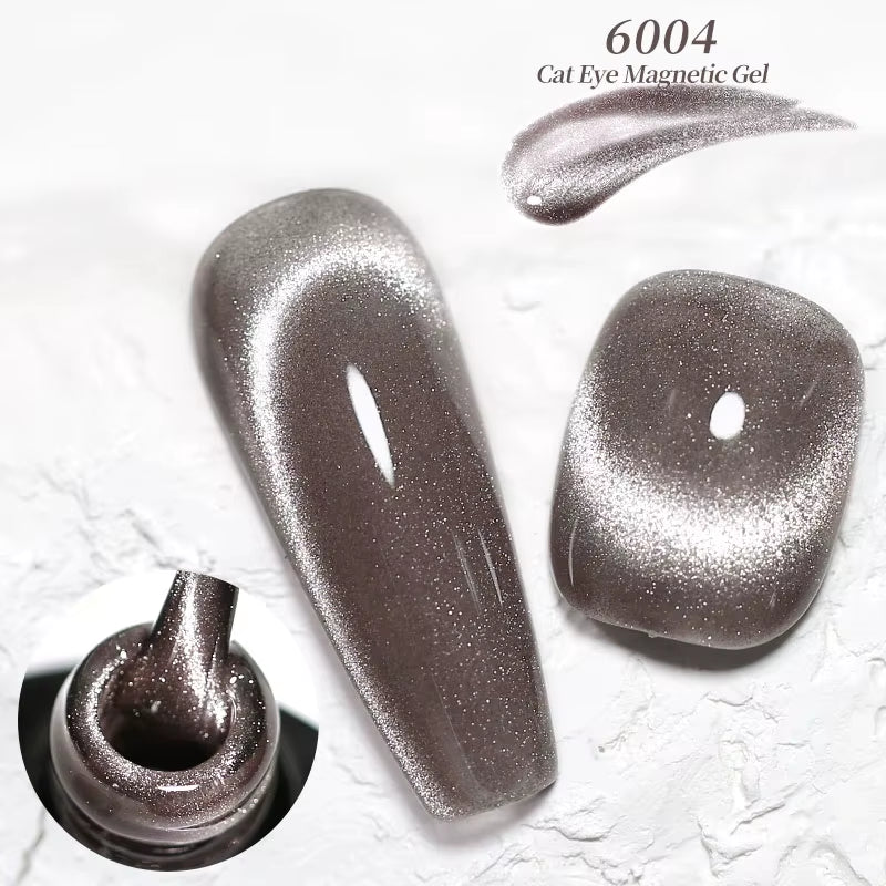 Red Green Glitter Cat Eye Nail Gel Magnetic Gel Nail Polish Semi Permanent Soak off UV LED Varnish for Manicure