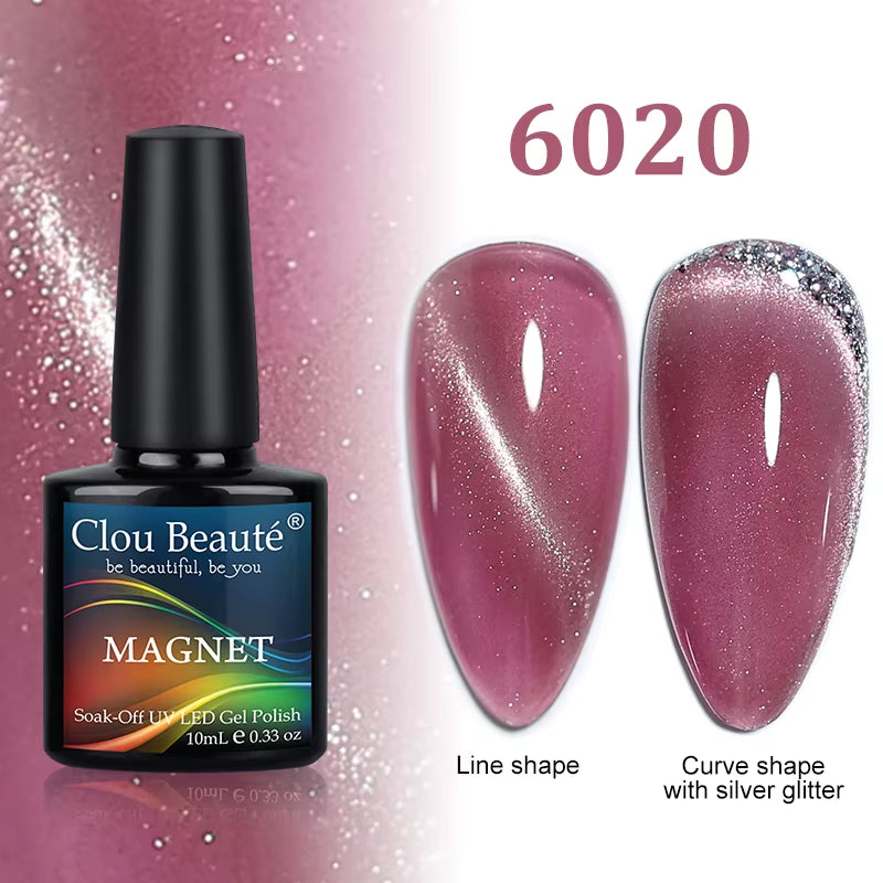 Cat Magnetic Gel Nail Polish 9D 5D 2D Galaxy Holographic Reflective Aurora Varnish Water Light Magnetic Gel
