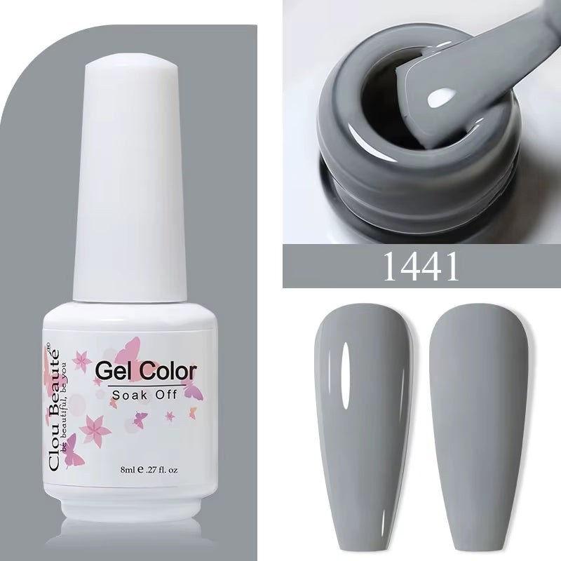 8ML Gel Polish Varnish Hema/Tpo Free Series 180-Colors New Arrivals Hot Sale Glitter Red Nails Art Base Top Coat