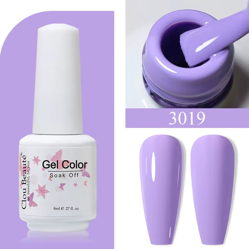 8ML Gel Polish Varnish Hema/Tpo Free Series 180-Colors New Arrivals Hot Sale Glitter Red Nails Art Base Top Coat