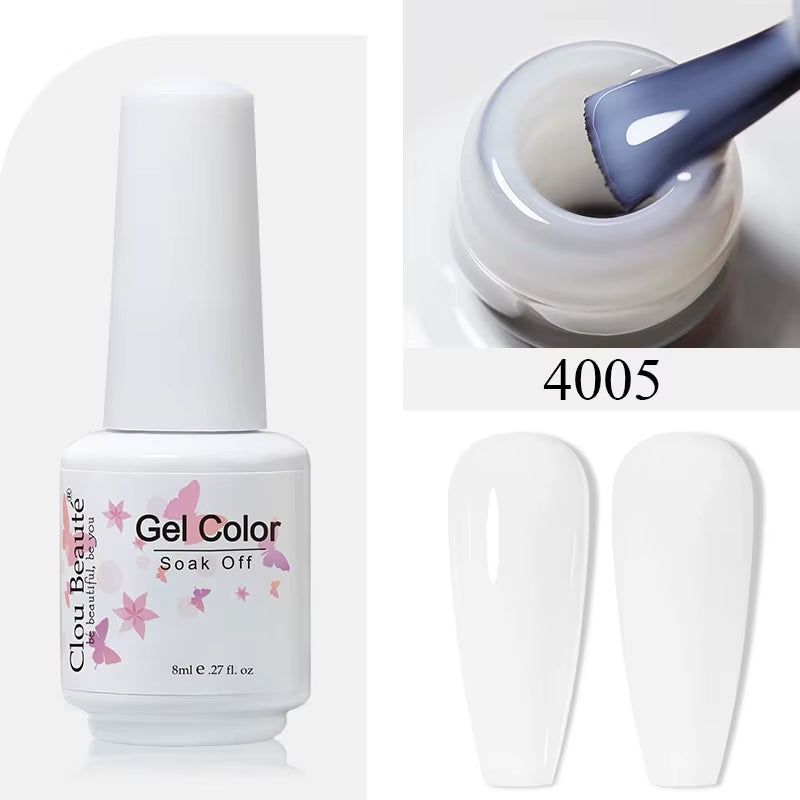 8ML Gel Polish Varnish Hema/Tpo Free Series 180-Colors New Arrivals Hot Sale Glitter Red Nails Art Base Top Coat