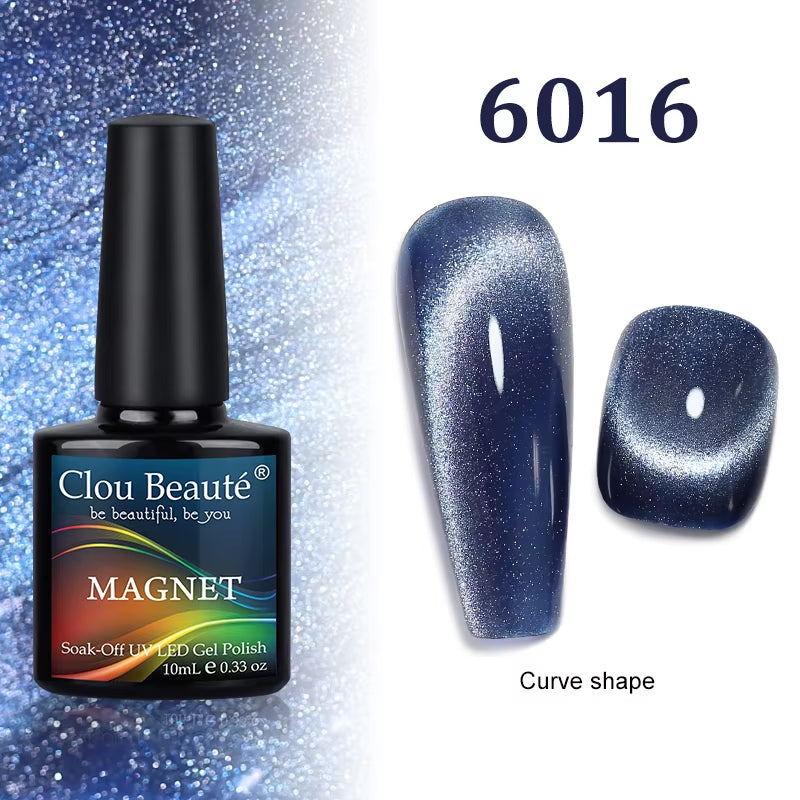 Cat Magnetic Gel Nail Polish 9D 5D 2D Galaxy Holographic Reflective Aurora Varnish Water Light Magnetic Gel