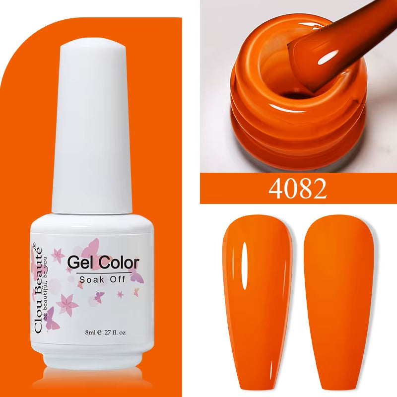 8ML Gel Polish Varnish Hema/Tpo Free Series 180-Colors New Arrivals Hot Sale Glitter Red Nails Art Base Top Coat