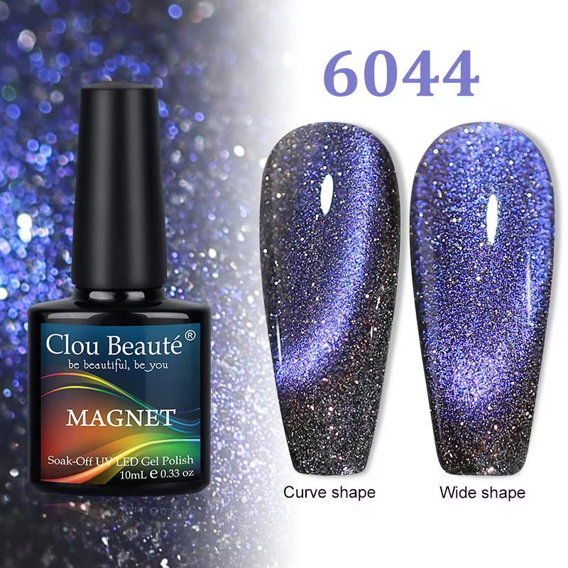 Cat Magnetic Gel Nail Polish 9D 5D 2D Galaxy Holographic Reflective Aurora Varnish Water Light Magnetic Gel