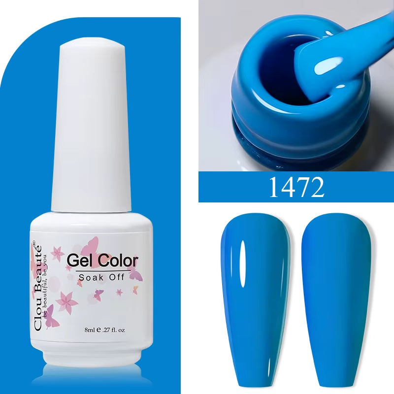 8ML Gel Polish Varnish Hema/Tpo Free Series 180-Colors New Arrivals Hot Sale Glitter Red Nails Art Base Top Coat