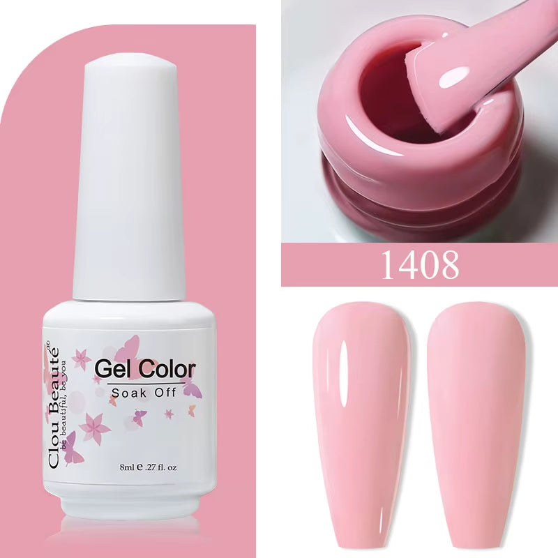 8ML Gel Polish Varnish Hema/Tpo Free Series 180-Colors New Arrivals Hot Sale Glitter Red Nails Art Base Top Coat