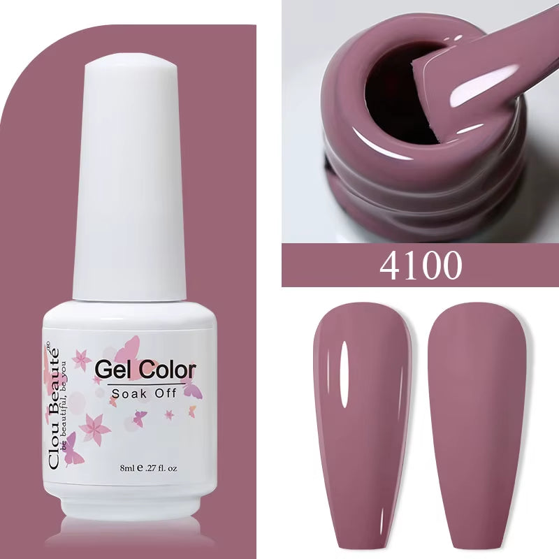 8ML Gel Polish Varnish Hema/Tpo Free Series 180-Colors New Arrivals Hot Sale Glitter Red Nails Art Base Top Coat