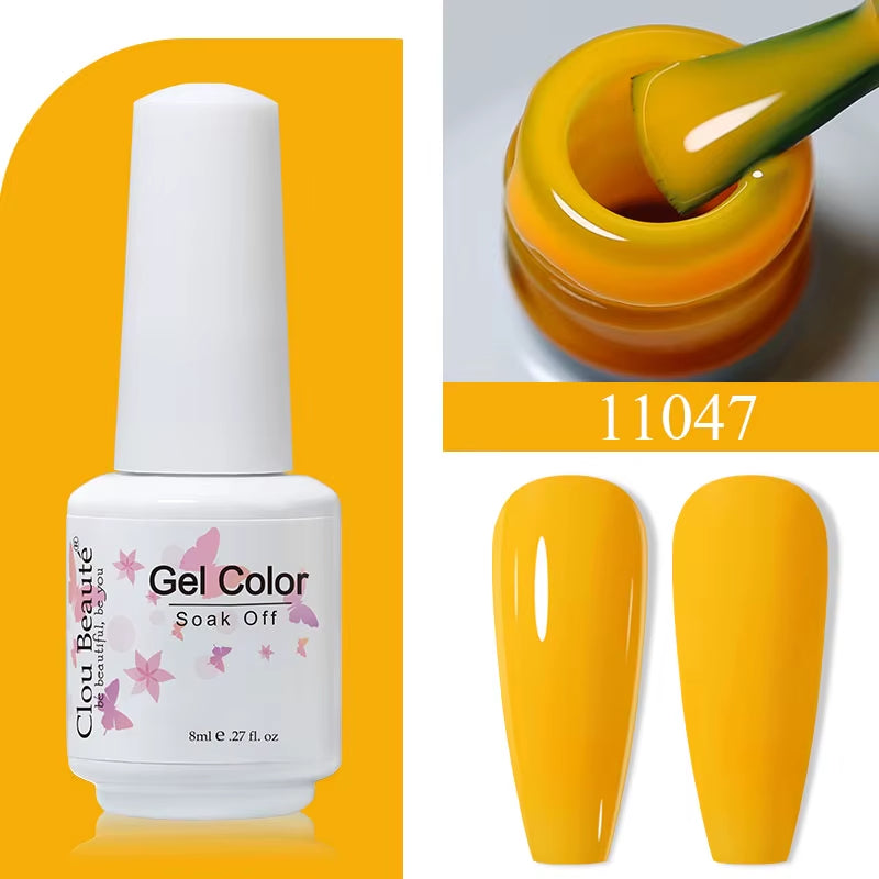 8ML Gel Polish Varnish Hema/Tpo Free Series 180-Colors New Arrivals Hot Sale Glitter Red Nails Art Base Top Coat