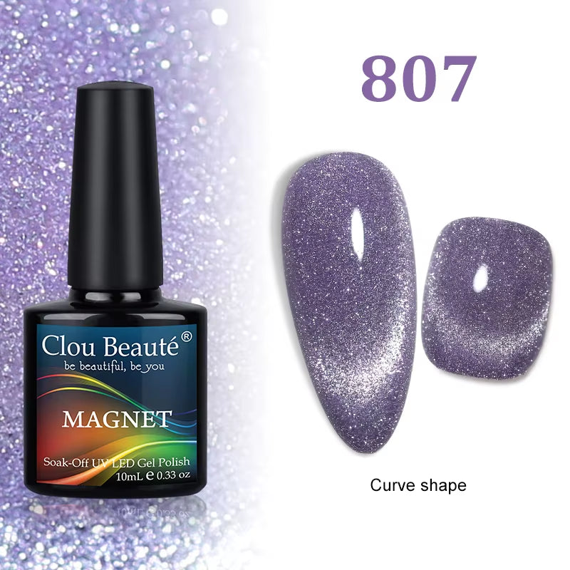 Cat Magnetic Gel Nail Polish 9D 5D 2D Galaxy Holographic Reflective Aurora Varnish Water Light Magnetic Gel