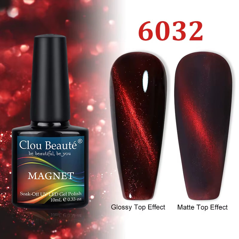 Cat Magnetic Gel Nail Polish 9D 5D 2D Galaxy Holographic Reflective Aurora Varnish Water Light Magnetic Gel