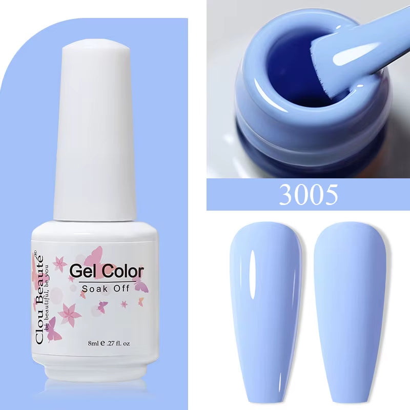 8ML Gel Polish Varnish Hema/Tpo Free Series 180-Colors New Arrivals Hot Sale Glitter Red Nails Art Base Top Coat