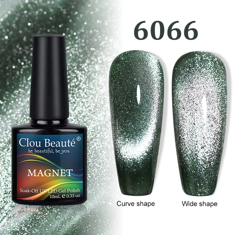 Cat Magnetic Gel Nail Polish 9D 5D 2D Galaxy Holographic Reflective Aurora Varnish Water Light Magnetic Gel
