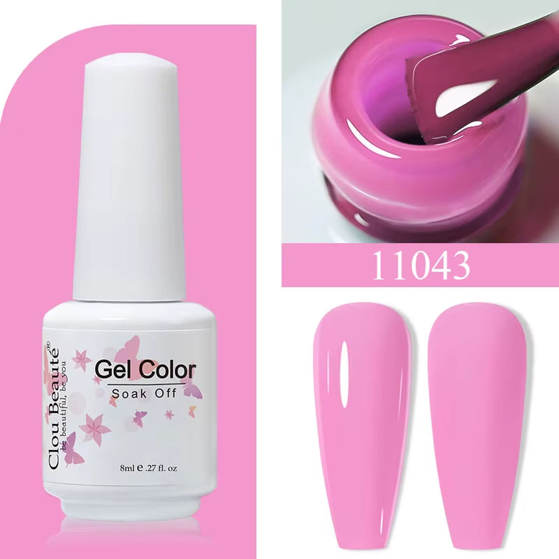 8ML Gel Polish Varnish Hema/Tpo Free Series 180-Colors New Arrivals Hot Sale Glitter Red Nails Art Base Top Coat