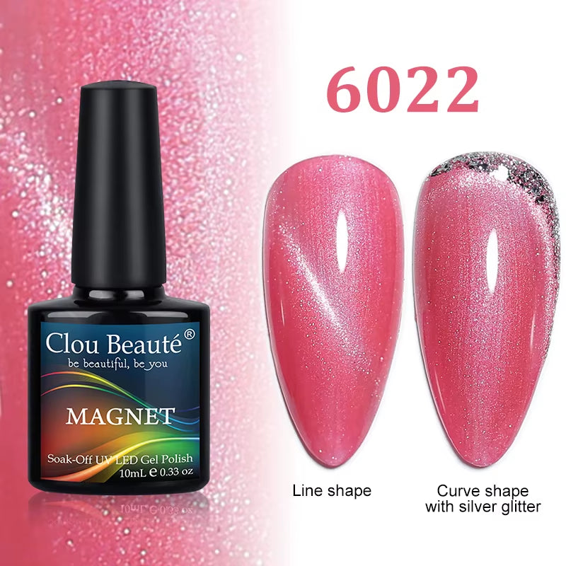Cat Magnetic Gel Nail Polish 9D 5D 2D Galaxy Holographic Reflective Aurora Varnish Water Light Magnetic Gel