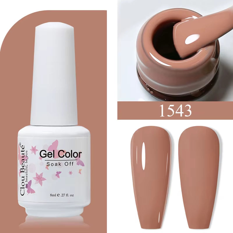 8ML Gel Polish Varnish Hema/Tpo Free Series 180-Colors New Arrivals Hot Sale Glitter Red Nails Art Base Top Coat