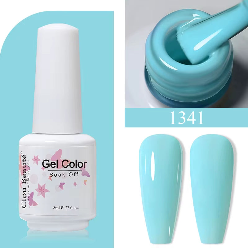 8ML Gel Polish Varnish Hema/Tpo Free Series 180-Colors New Arrivals Hot Sale Glitter Red Nails Art Base Top Coat