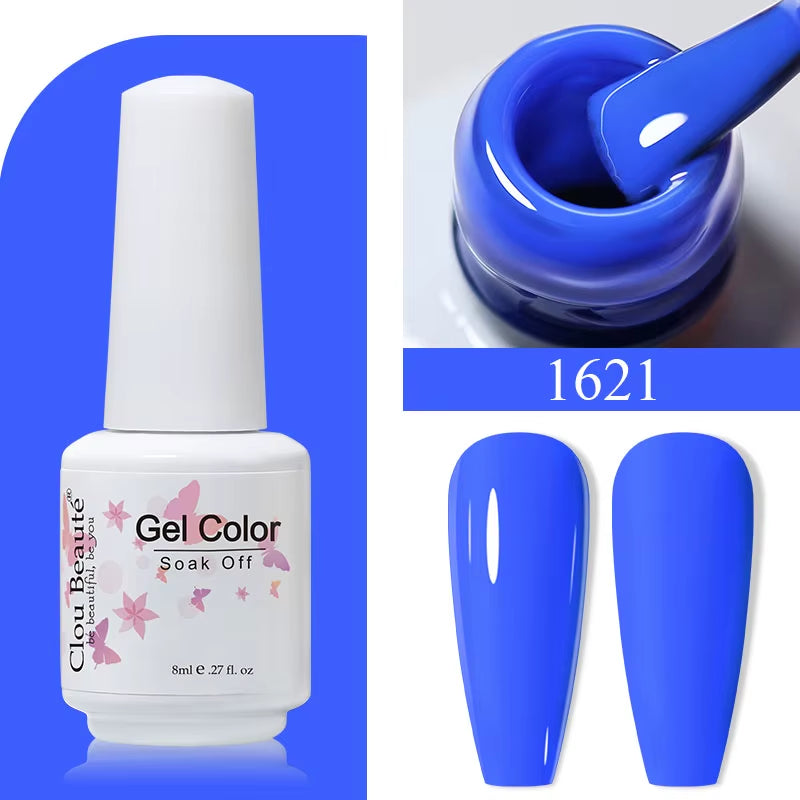 8ML Gel Polish Varnish Hema/Tpo Free Series 180-Colors New Arrivals Hot Sale Glitter Red Nails Art Base Top Coat