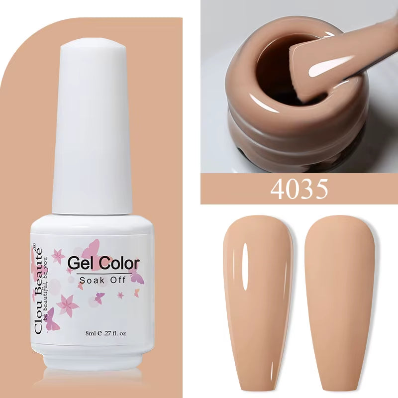 8ML Gel Polish Varnish Hema/Tpo Free Series 180-Colors New Arrivals Hot Sale Glitter Red Nails Art Base Top Coat