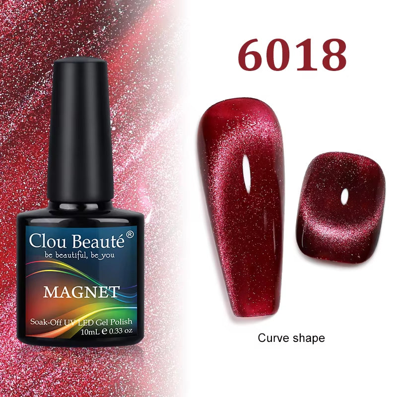 Cat Magnetic Gel Nail Polish 9D 5D 2D Galaxy Holographic Reflective Aurora Varnish Water Light Magnetic Gel