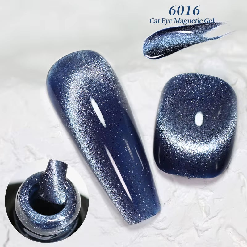 Red Green Glitter Cat Eye Nail Gel Magnetic Gel Nail Polish Semi Permanent Soak off UV LED Varnish for Manicure
