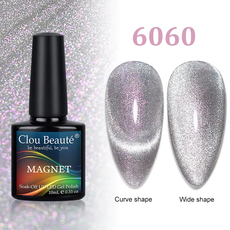 Cat Magnetic Gel Nail Polish 9D 5D 2D Galaxy Holographic Reflective Aurora Varnish Water Light Magnetic Gel