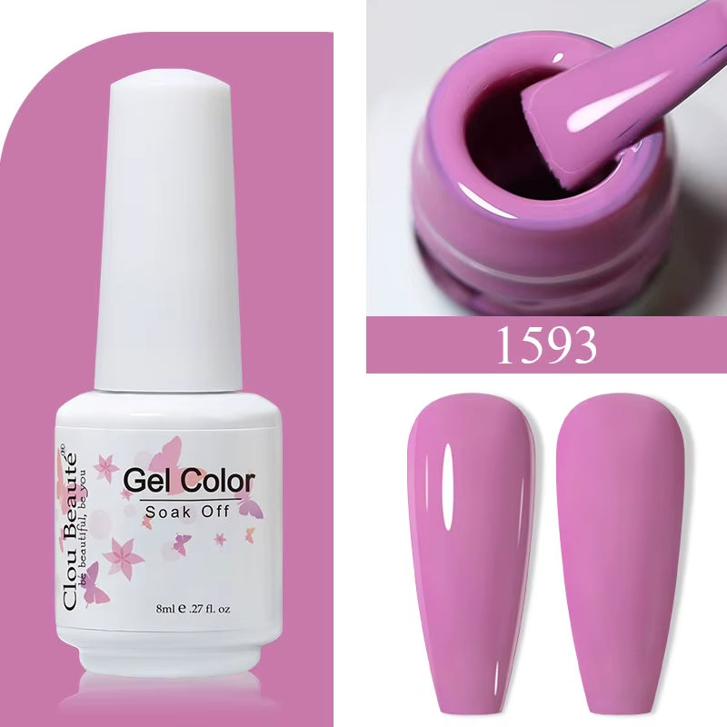 8ML Gel Polish Varnish Hema/Tpo Free Series 180-Colors New Arrivals Hot Sale Glitter Red Nails Art Base Top Coat