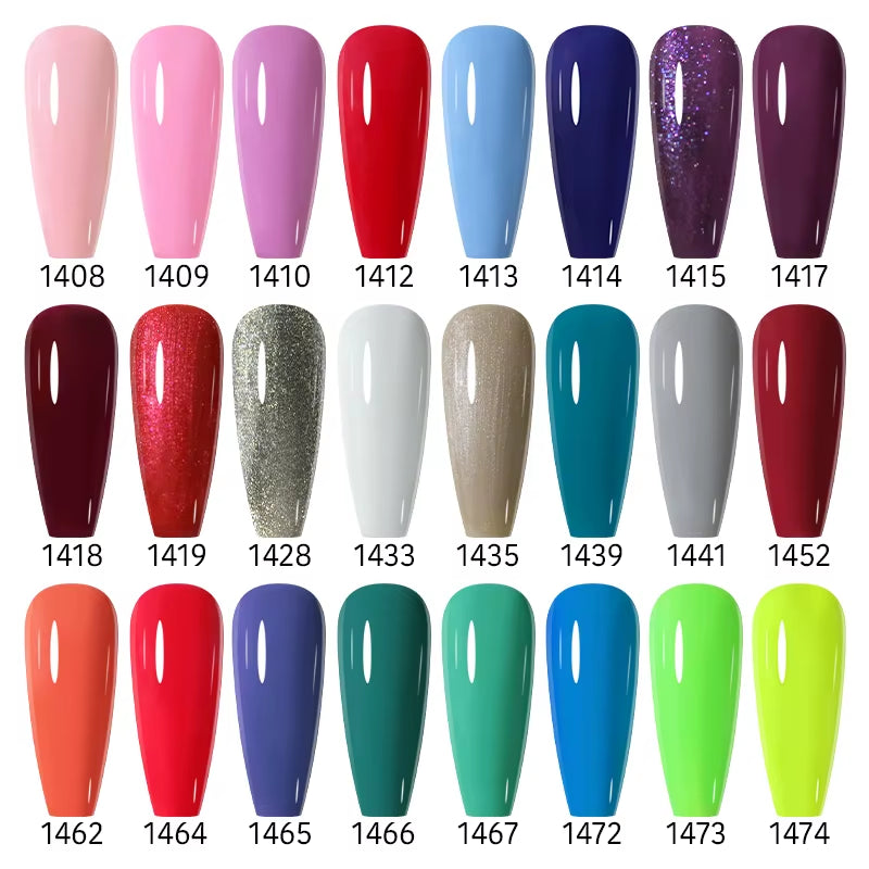 8ML Gel Polish Varnish Hema/Tpo Free Series 180-Colors New Arrivals Hot Sale Glitter Red Nails Art Base Top Coat