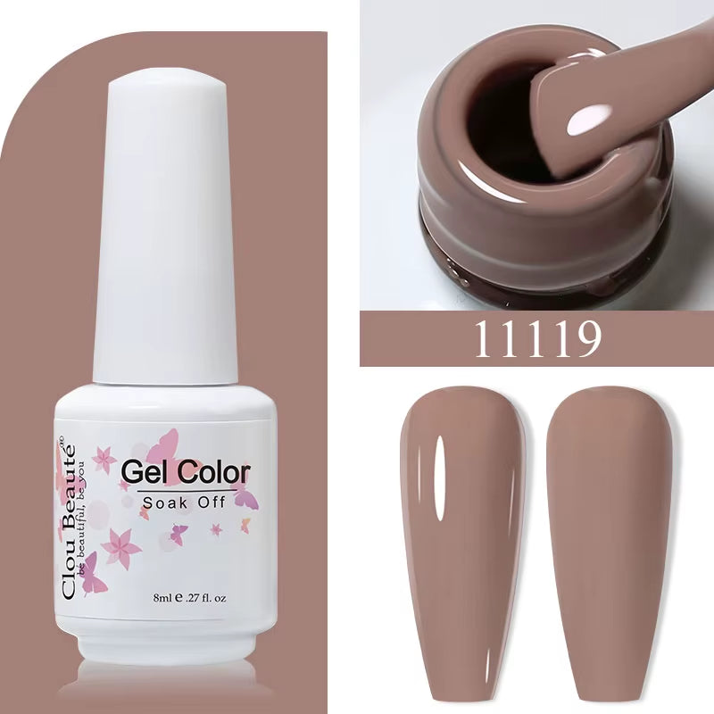 8ML Gel Polish Varnish Hema/Tpo Free Series 180-Colors New Arrivals Hot Sale Glitter Red Nails Art Base Top Coat