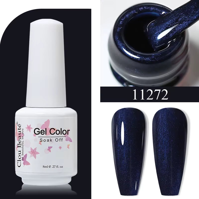 8ML Gel Polish Varnish Hema/Tpo Free Series 180-Colors New Arrivals Hot Sale Glitter Red Nails Art Base Top Coat