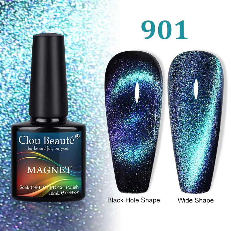 Cat Magnetic Gel Nail Polish 9D 5D 2D Galaxy Holographic Reflective Aurora Varnish Water Light Magnetic Gel