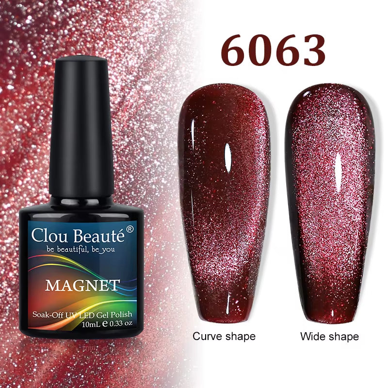 Cat Magnetic Gel Nail Polish 9D 5D 2D Galaxy Holographic Reflective Aurora Varnish Water Light Magnetic Gel