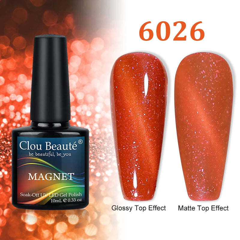 Cat Magnetic Gel Nail Polish 9D 5D 2D Galaxy Holographic Reflective Aurora Varnish Water Light Magnetic Gel