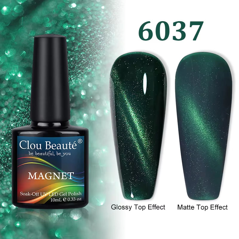 Cat Magnetic Gel Nail Polish 9D 5D 2D Galaxy Holographic Reflective Aurora Varnish Water Light Magnetic Gel